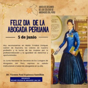 Saludo Día de la Abogada Peruana