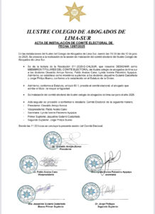 Adhesiones al proyecto de ley de la abogacía peruana