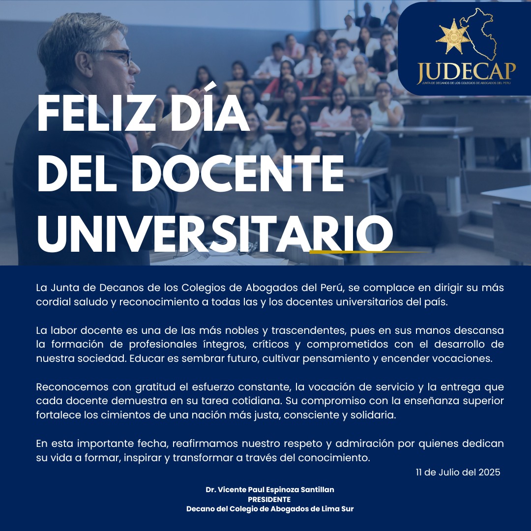 Saludo Día del Docente Universitario