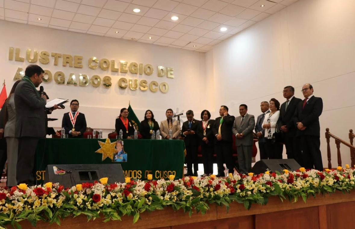 Presidente CALSUR participó en la celebración del 132 aniversario del Ilustre Colegio de Abogado del Cusco