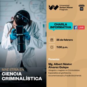 Maestría en Ciencia Criminalística – Univ Norbert Wiener