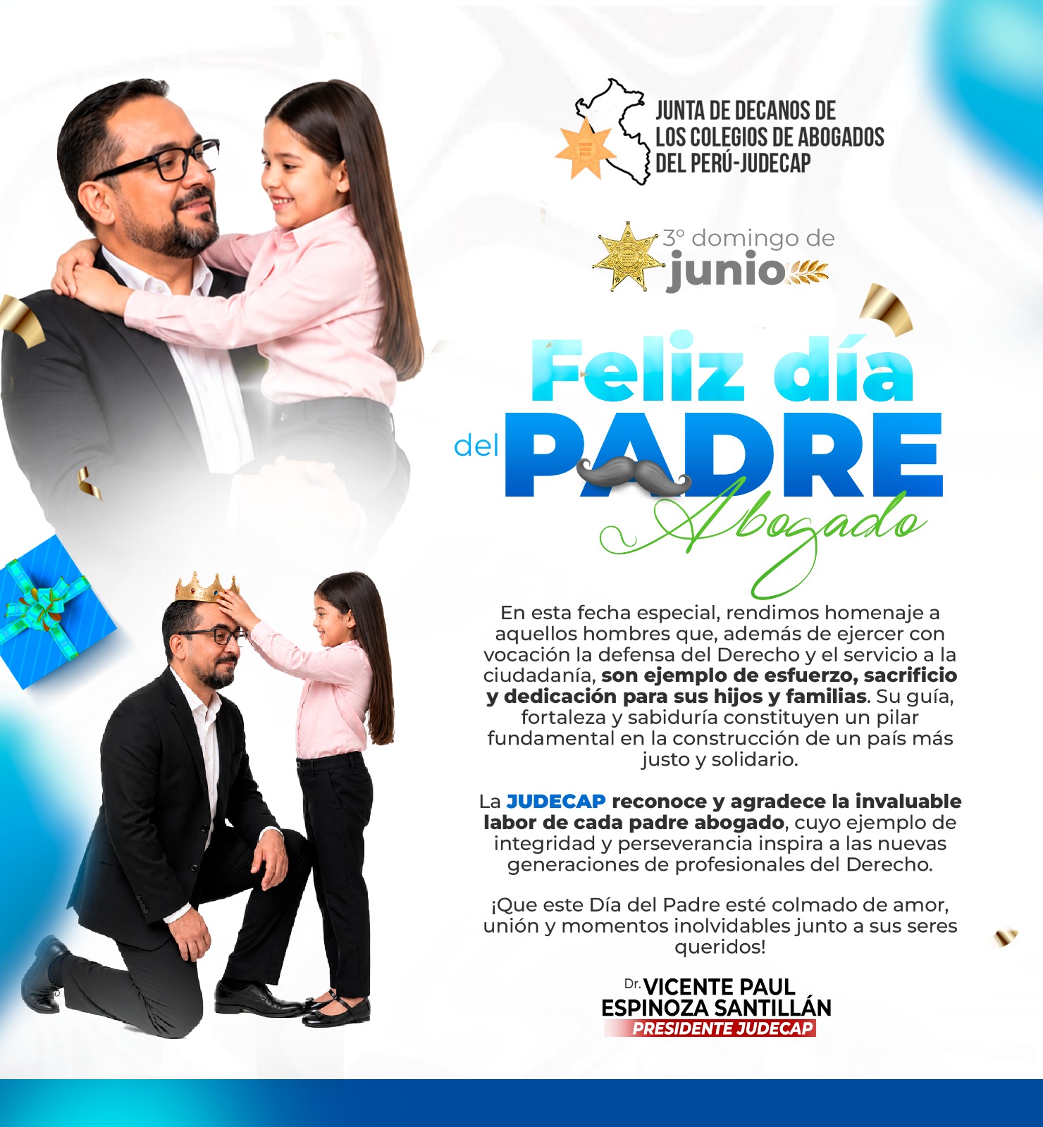 💙¡FELIZ DÍA DEL PADRE! 👨‍⚖️👔