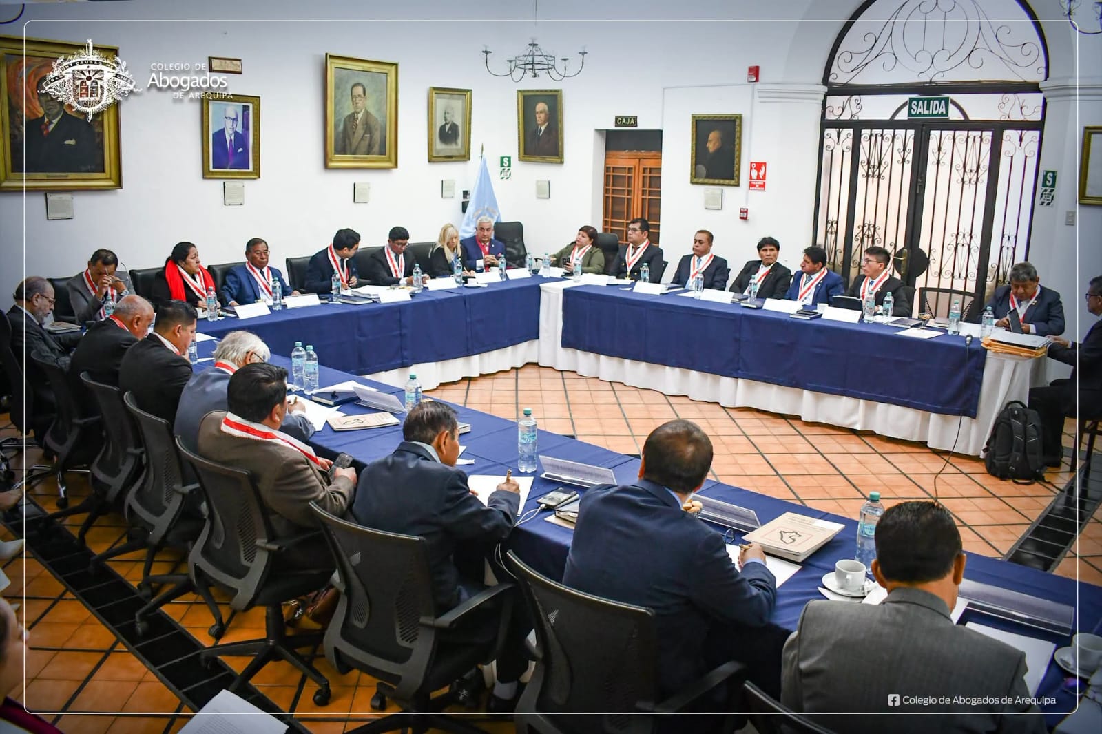 Conferencia de prensa de la JUDECAP en el Ilustre Colegio de Abogados de Arequipa